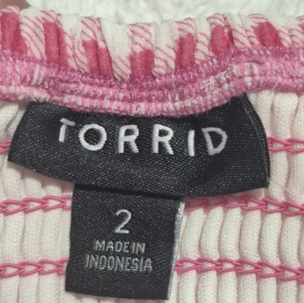 NWT TORRID Hot Pink Gingham Button Midi  Sundress..SIZE:2 - Picture 12 of 15